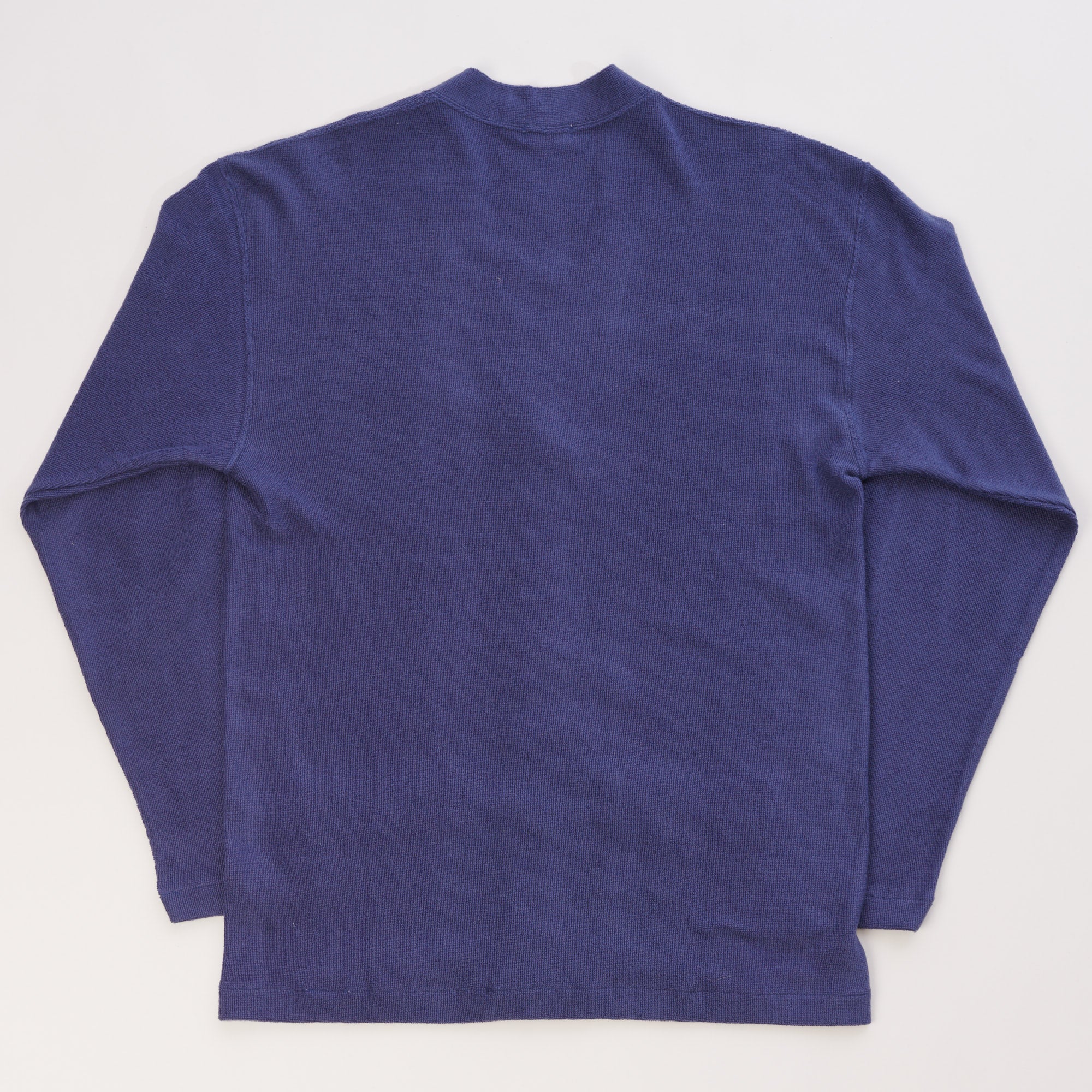 Warehouse & Co 488 Cotton Pile Cardigan - Navy