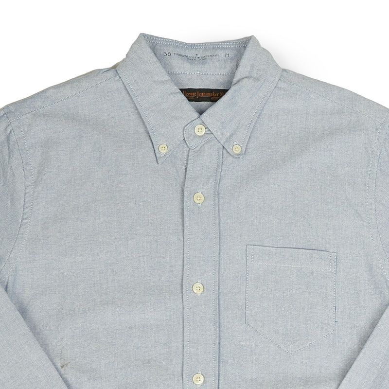 Full Count 4967 Button Down Oxford Shirt - Blue