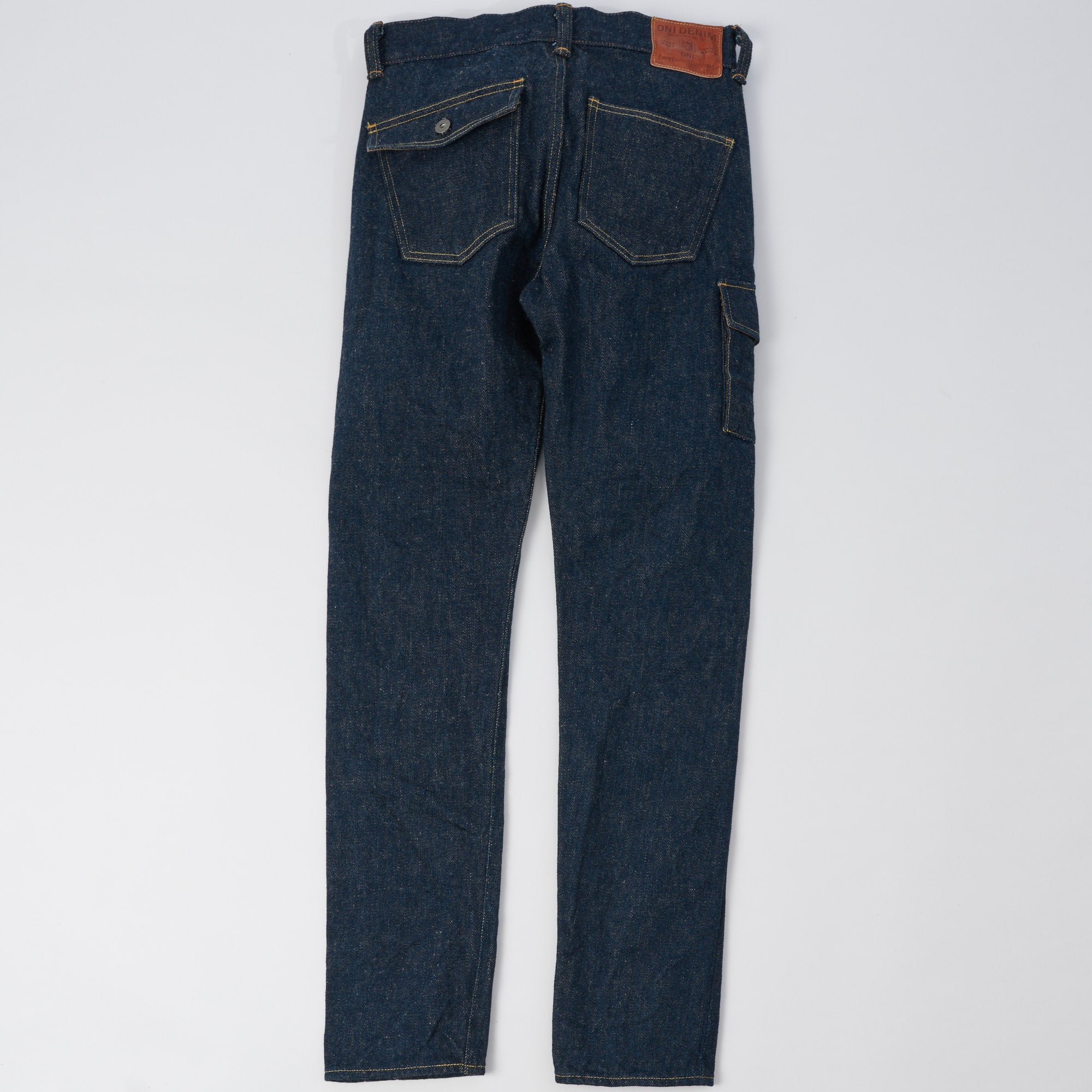 ONI Denim 548DIZR 20oz 'Dark Indigo Secret Denim' Slim Tapered Cargo Pant - One Wash