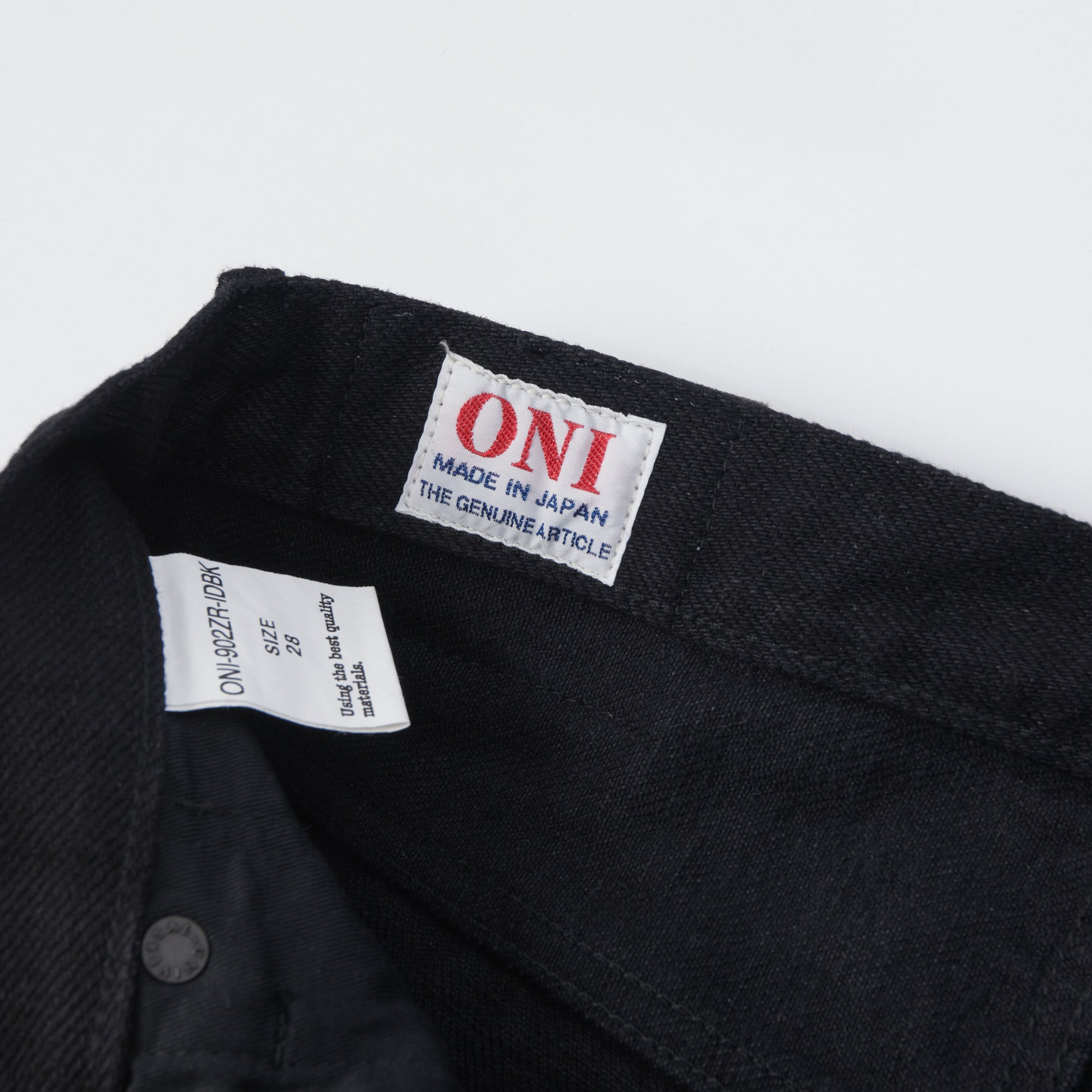 ONI Denim 902ZR-IDBK 20oz 'Indigo x Black Secret Denim' Tapered Jean - One Wash