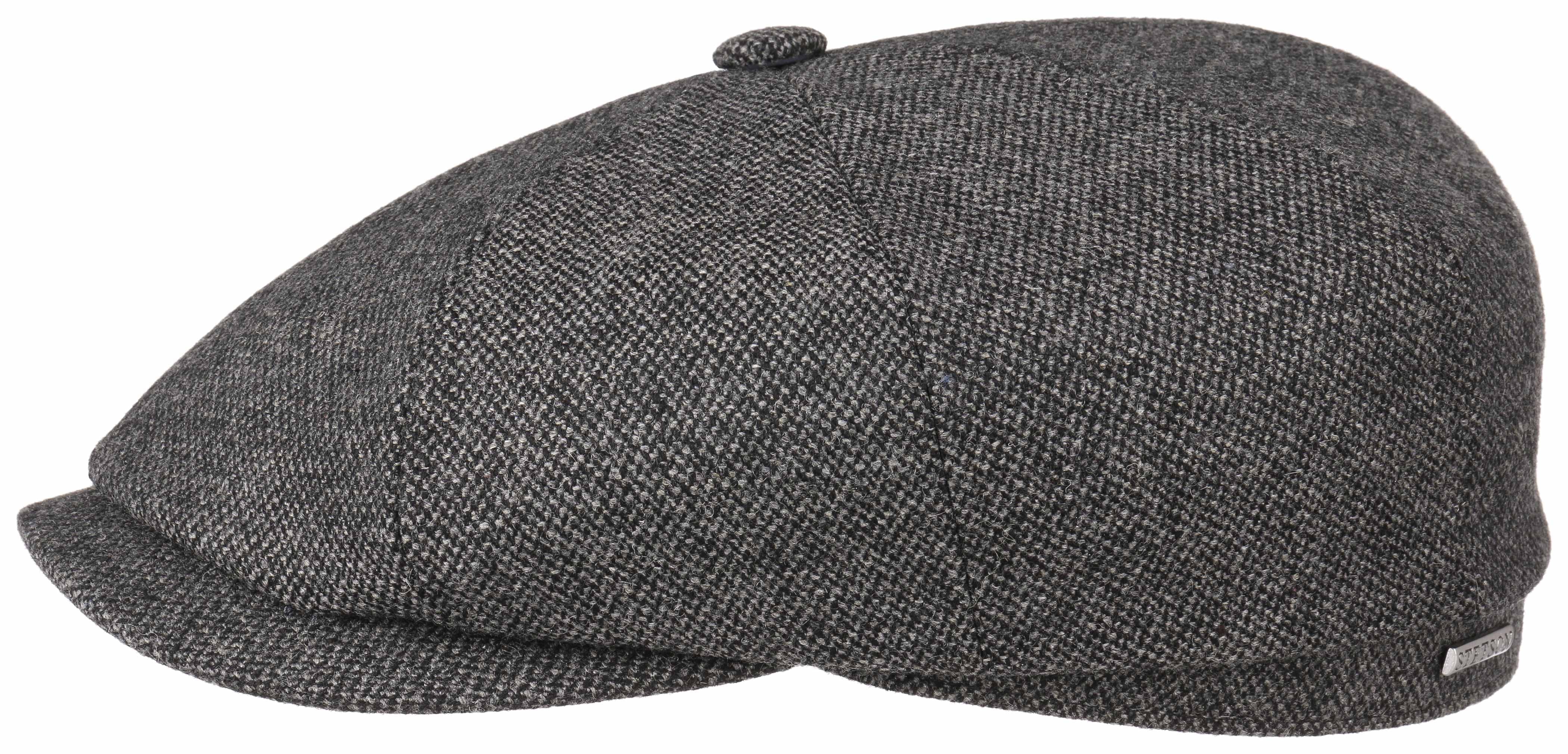 Stetson Hatteras Wool Flat Cap - Grey