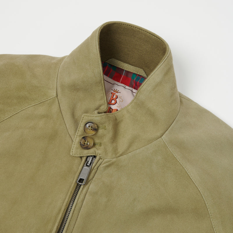 Baracuta G9 Harrington Jacket - Army Suede | SON OF A STAG