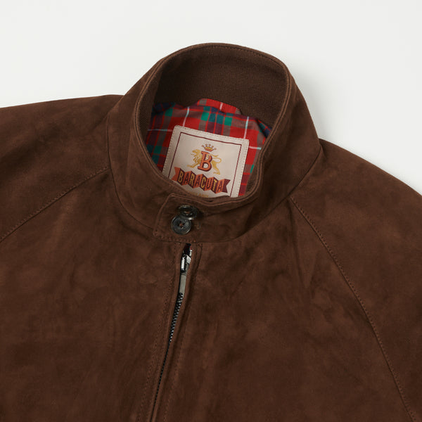 Baracuta Goat Hide Suede G9 Archive Jacket - Chocolate