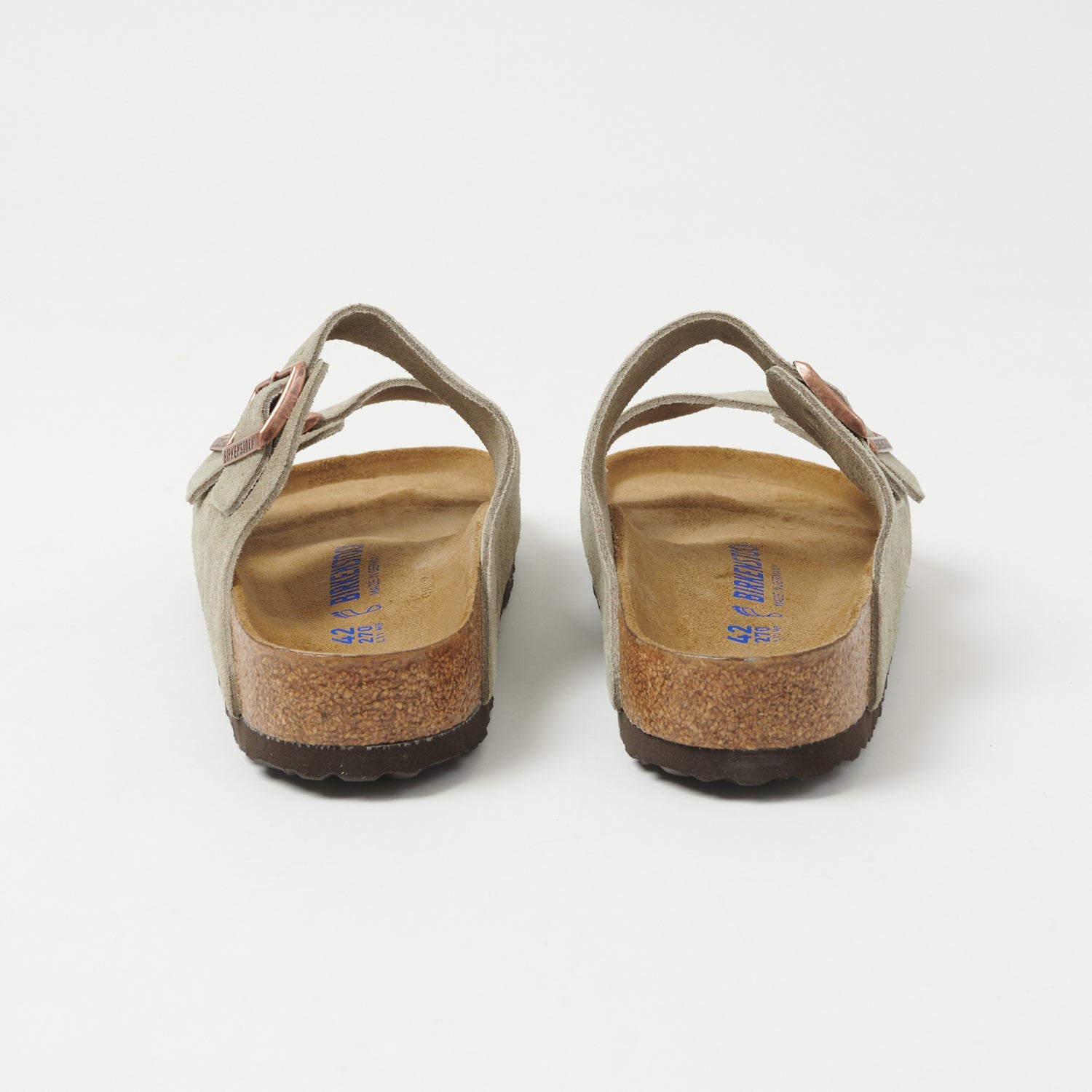 Birkenstock Arizona Suede Leather Sandal - Taupe