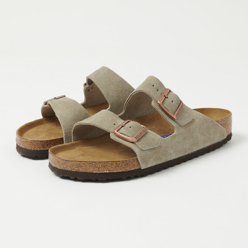 Birkenstock Arizona Suede Leather Sandal Taupe - Main Image