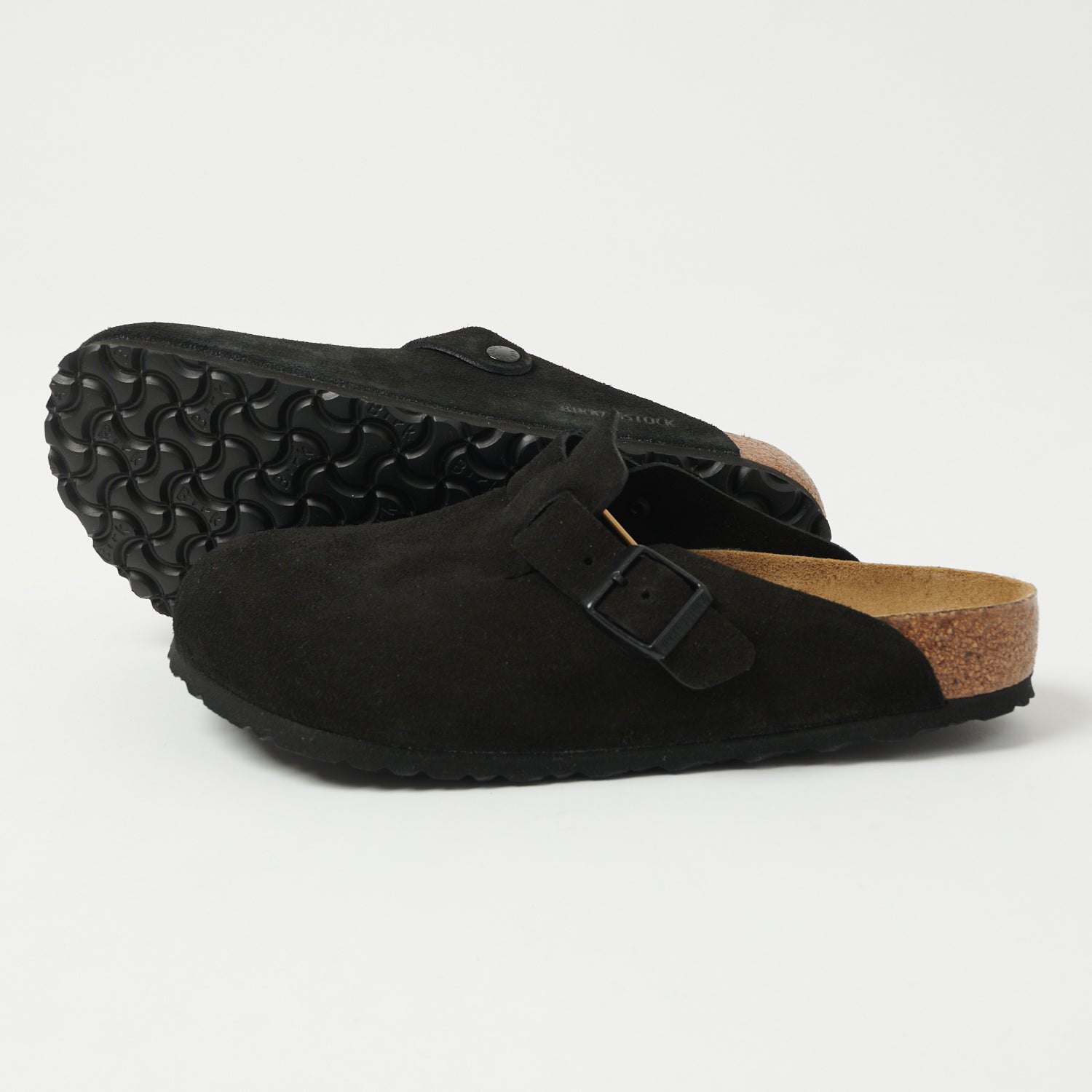 Birkenstock Boston Suede Leather Shoe - Black – SON OF A STAG