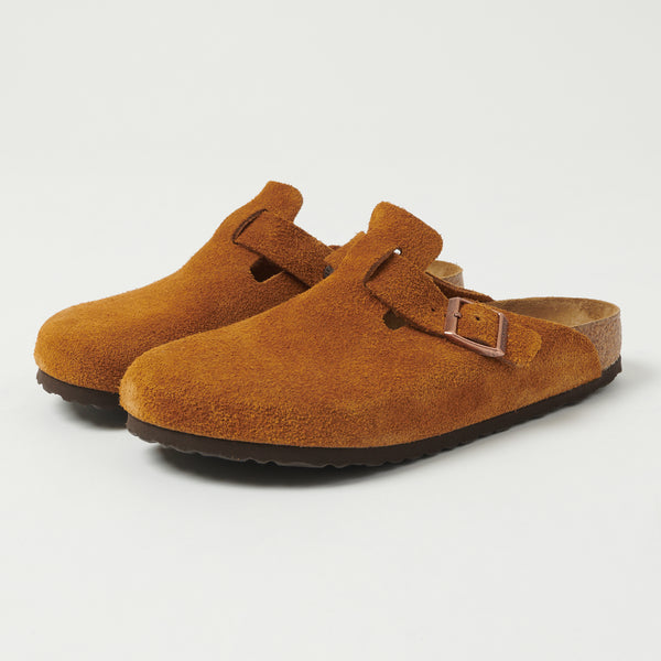 Birkenstock Boston Suede Leather Shoe - Mink
