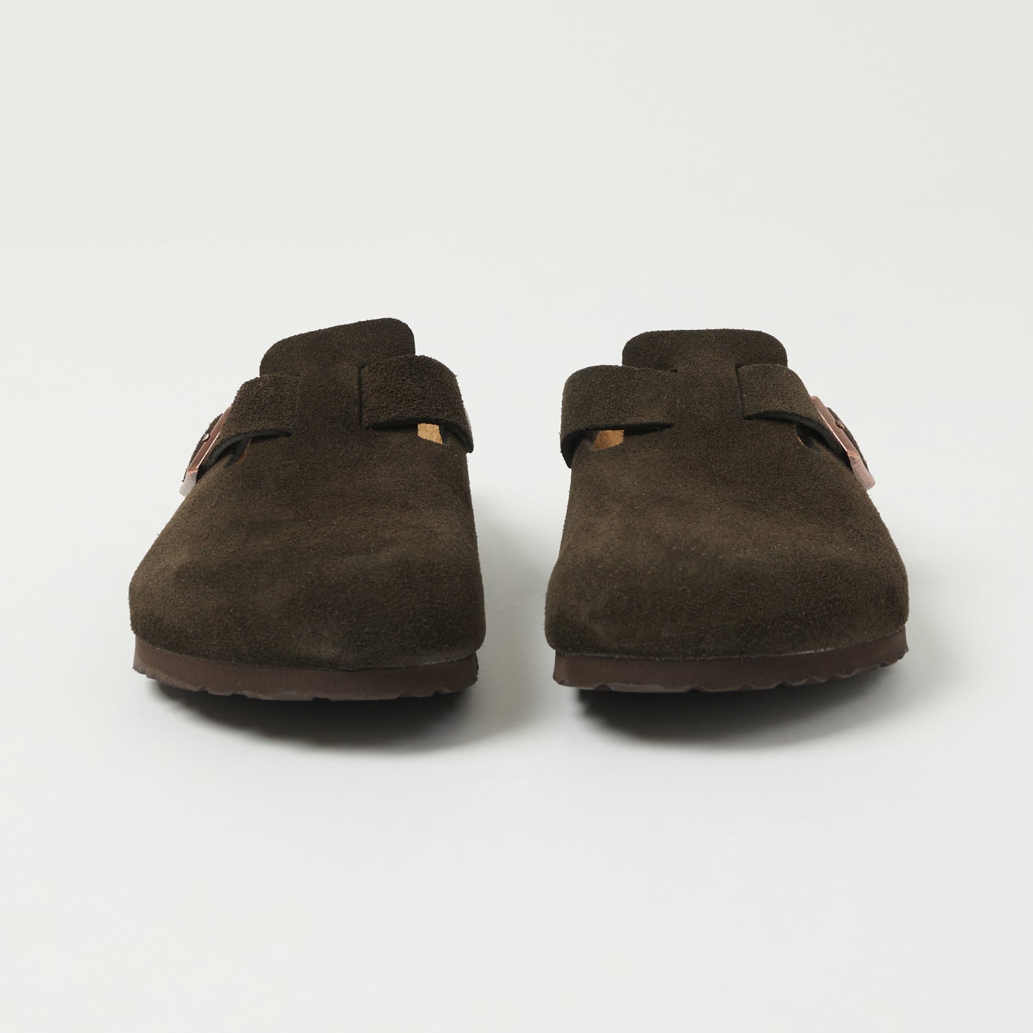 Birkenstock Boston Suede Leather Shoe - Mocha
