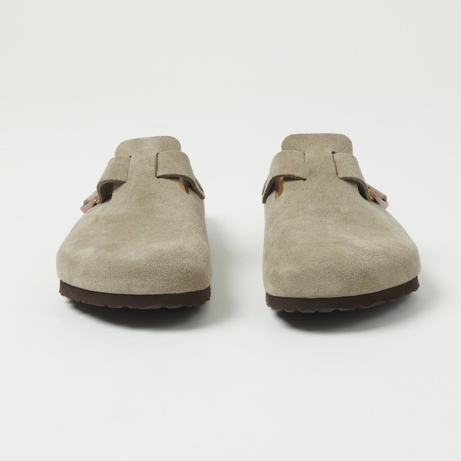 Birkenstock Boston Suede Leather Shoe - Taupe