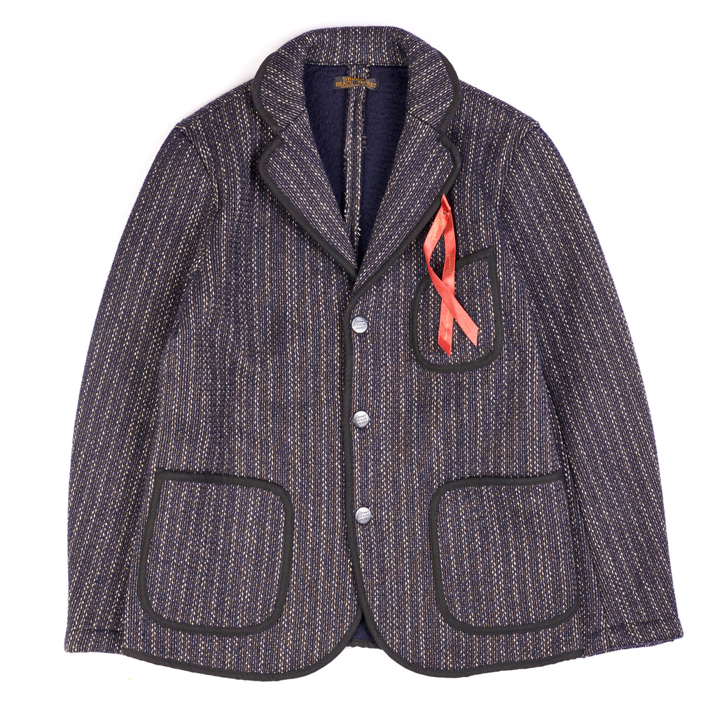 Brown's Beach Tailored Jacket - Navy Stripe