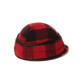 Crown Cap 1-11701 Buffalo Check Railroad Cap - Red/Black