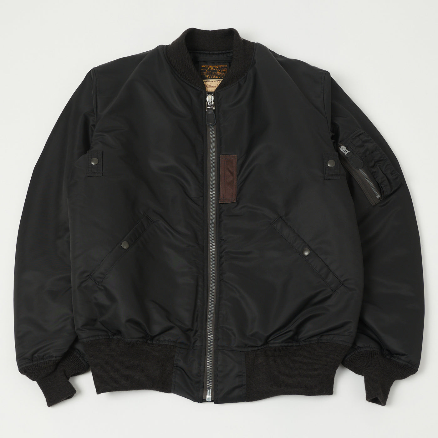 Buzz Rickson's x William Gibson MA-1 Flight Jacket 'Slender Long' - Black