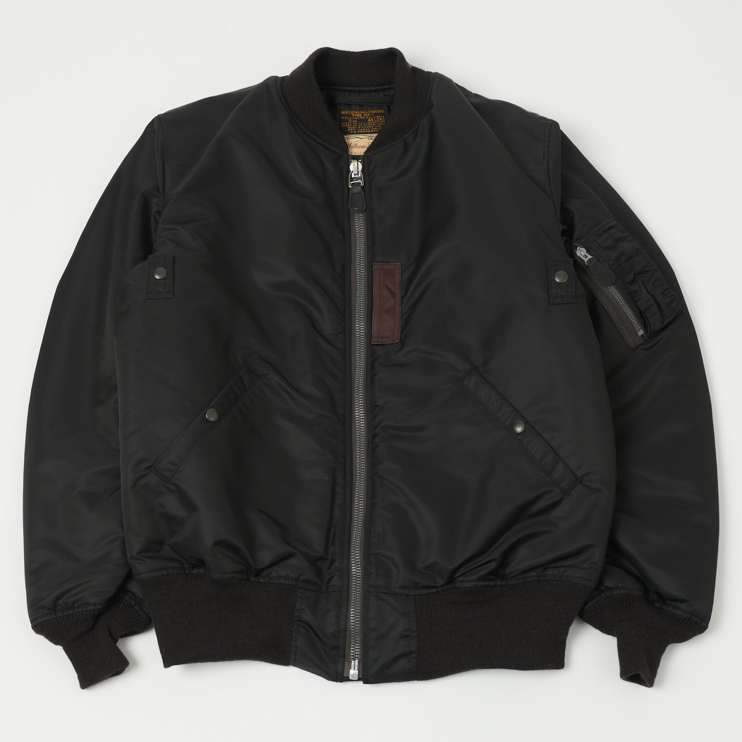 Buzz Rickson's x William Gibson MA-1 Flight Jacket 'Slender Long' - Black