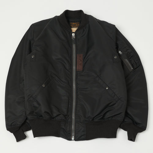 Buzz Rickson's x William Gibson MA-1 Flight Jacket 'Slender Long' - Black