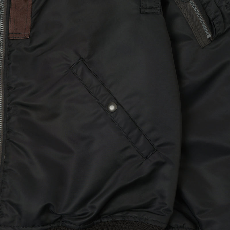 Buzz Rickson's X William Gibson Type MA-1 'Slender Long' Jacket - Black