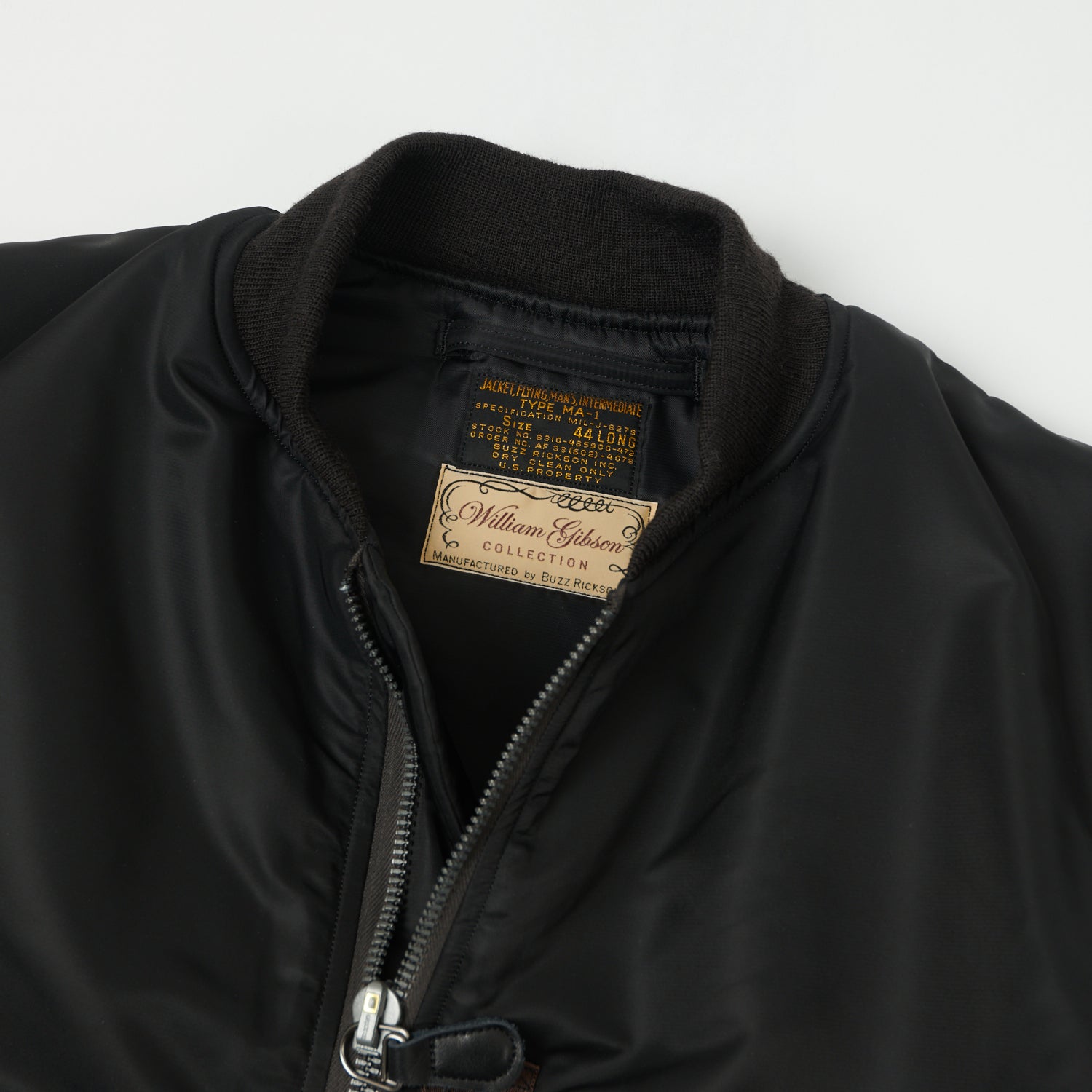 Buzz Rickson's x William Gibson MA-1 Flight Jacket 'Slender Long