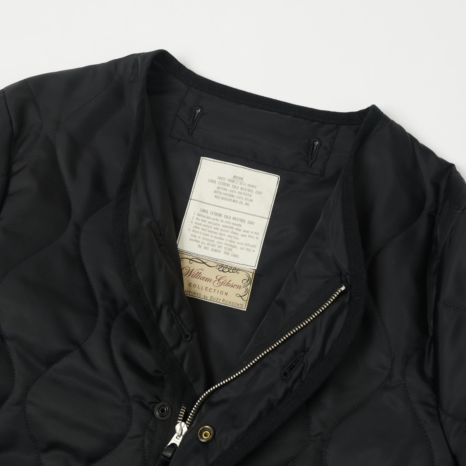 Buzz Rickson's x William Gibson U.S. Army M-65 Liner Jacket - Black