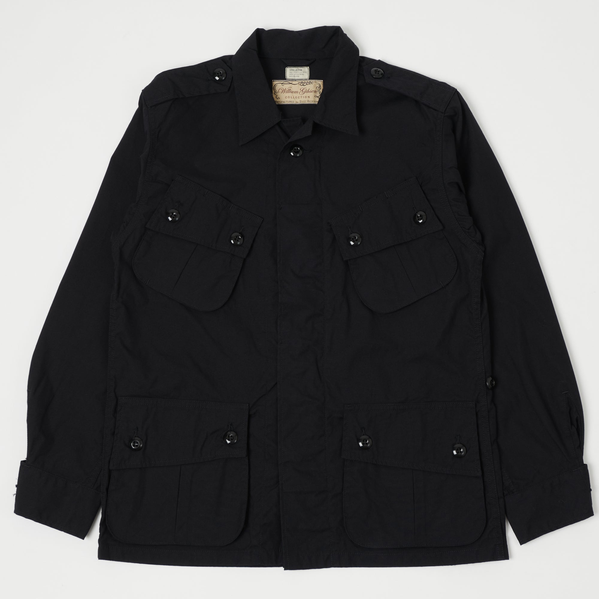 Buzz Rickson's x William Gibson U.S. Army Tropical Combat Jacket - Black
