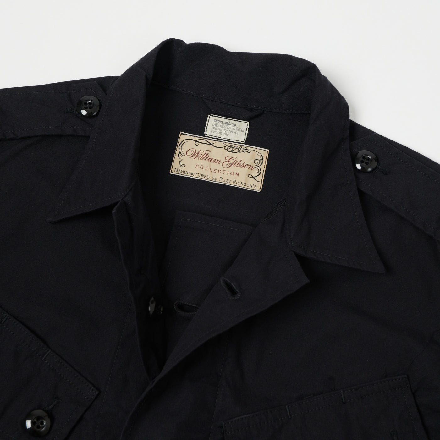 Buzz Rickson's x William Gibson U.S. Army Tropical Combat Jacket - Black