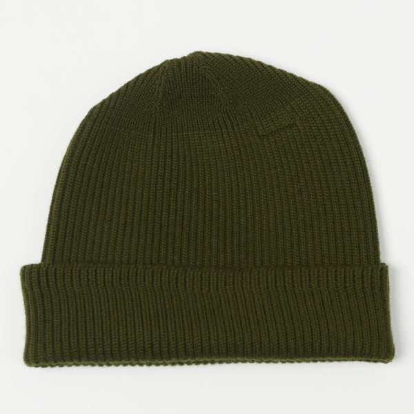 Buzz Rickson's A-4 Knit Mechanic Watch Cap - Olive | SON OF