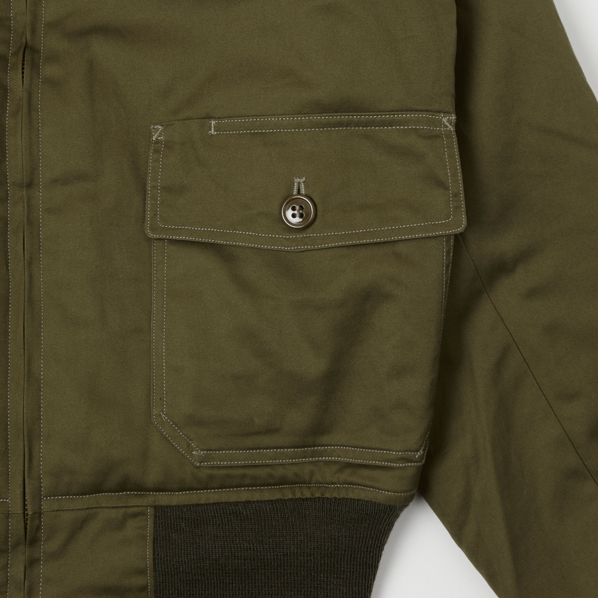 Buzz Rickson's 'Rough Wear Clothing Co' B-10 Flight Jacket - Olive Drab