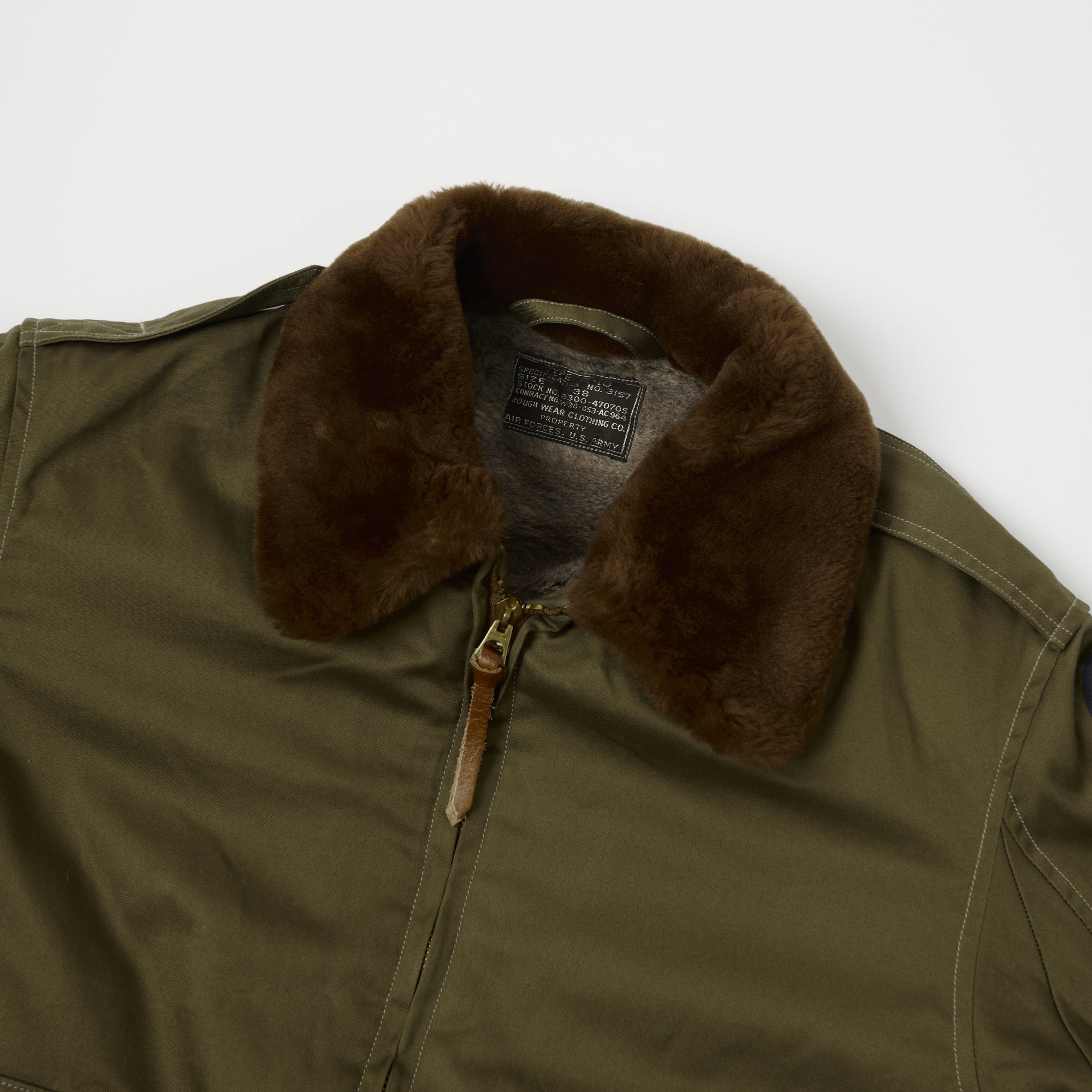 Buzz Rickson's 'Rough Wear Clothing Co' B-10 Flight Jacket - Olive