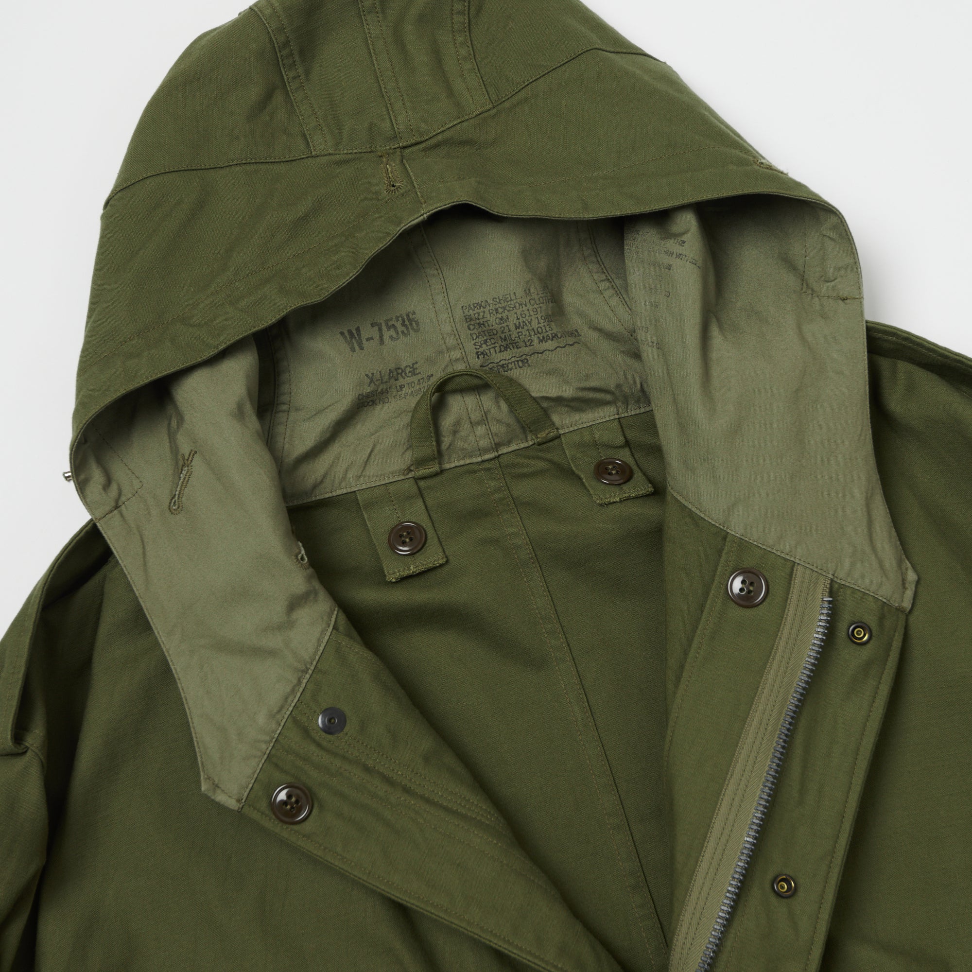 Buzz Rickson's U.S. Army M-51 Fishtail Parka - Olive Drab – SON OF