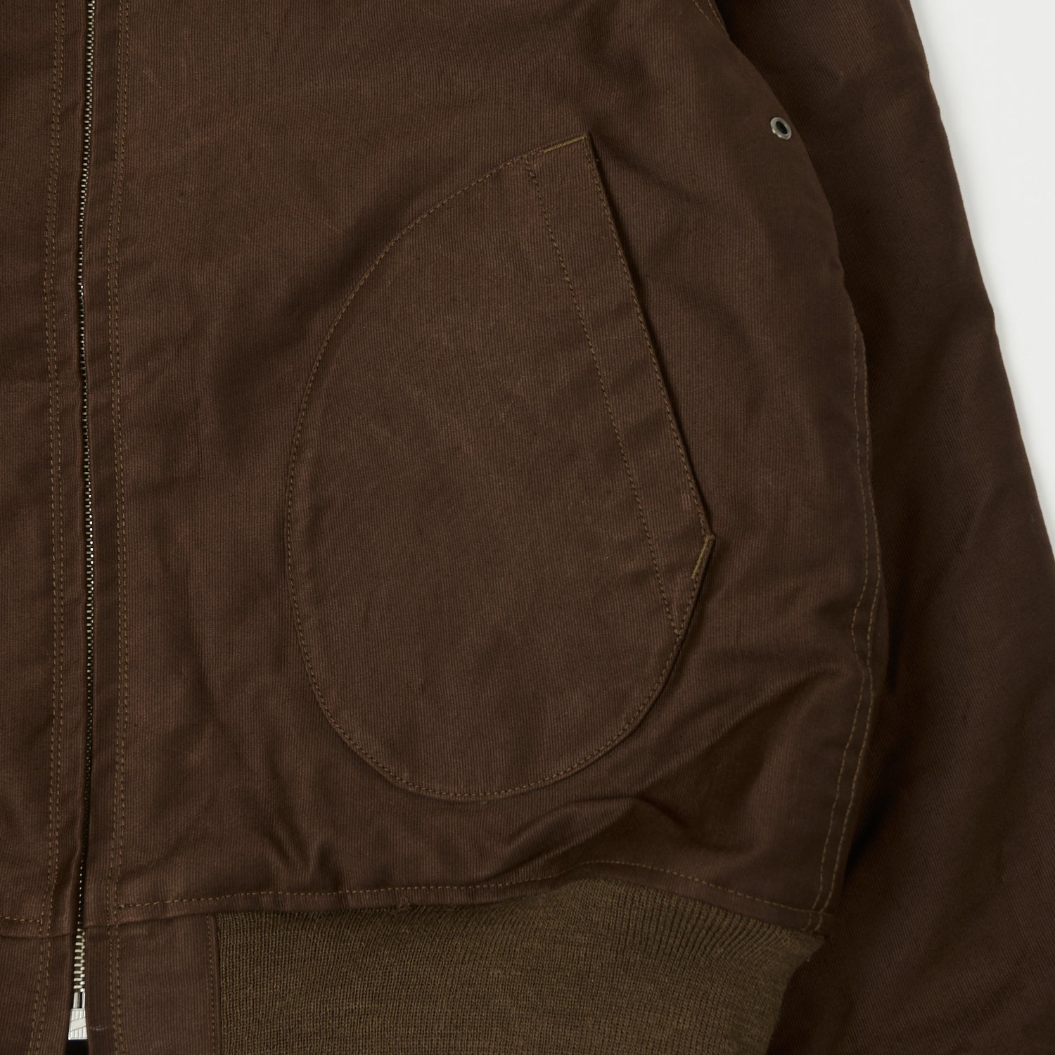 Buzz Rickson's U.S. Navy Zip Through Deck Jacket - Brown