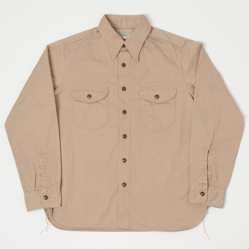 Buzz Rickson's Herringbone Work Shirt - Beige