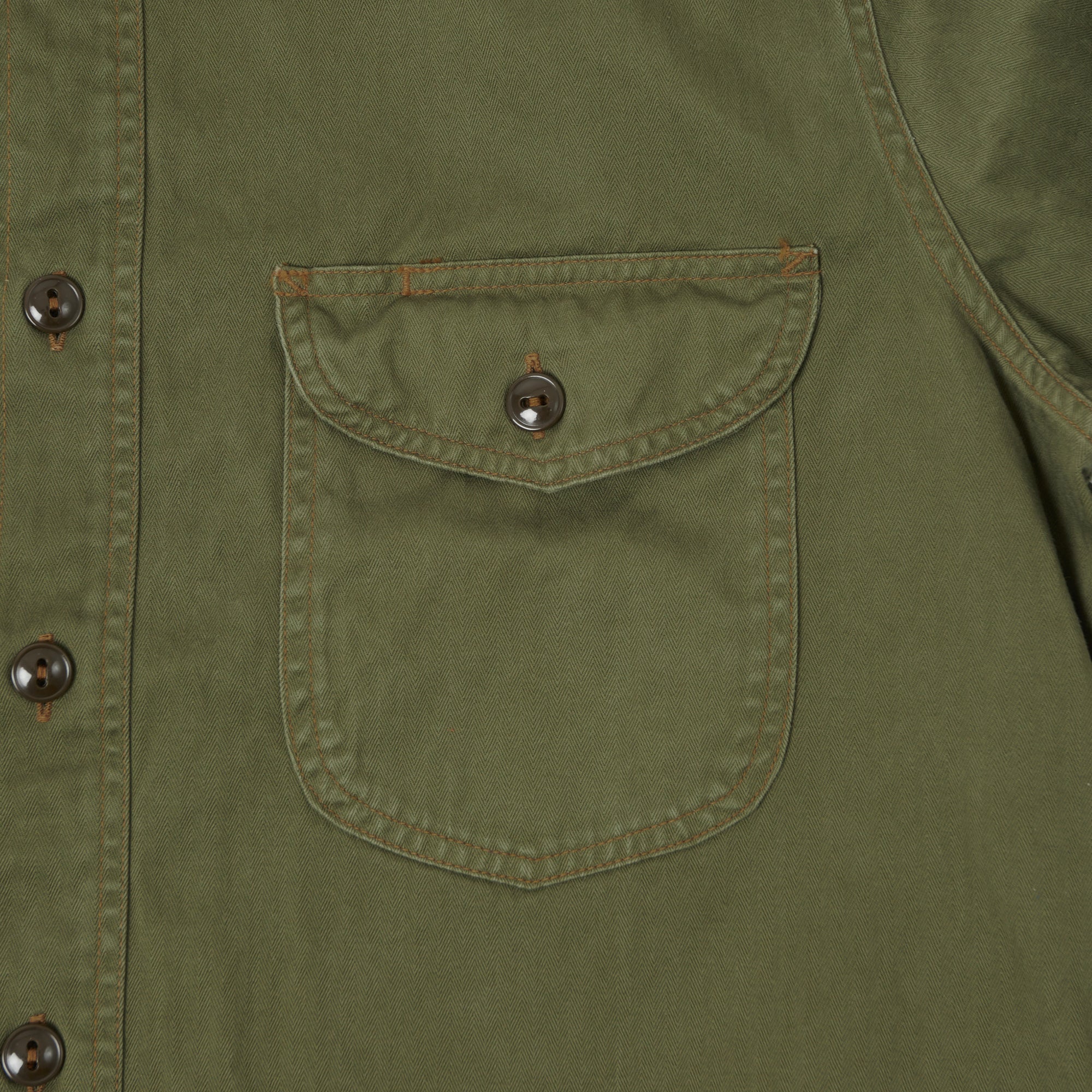 Buzz Rickson's Herringbone Work Shirt - Olive – SON OF A STAG
