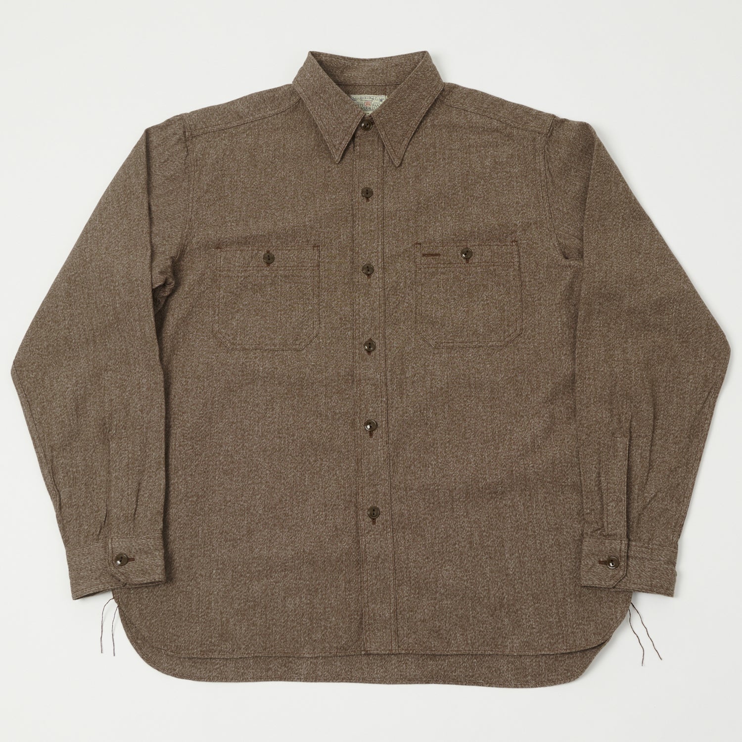 Buzz Rickson's Covert Cloth Work Shirt - Brown