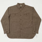 Buzz Rickson's Covert Cloth Work Shirt - Brown