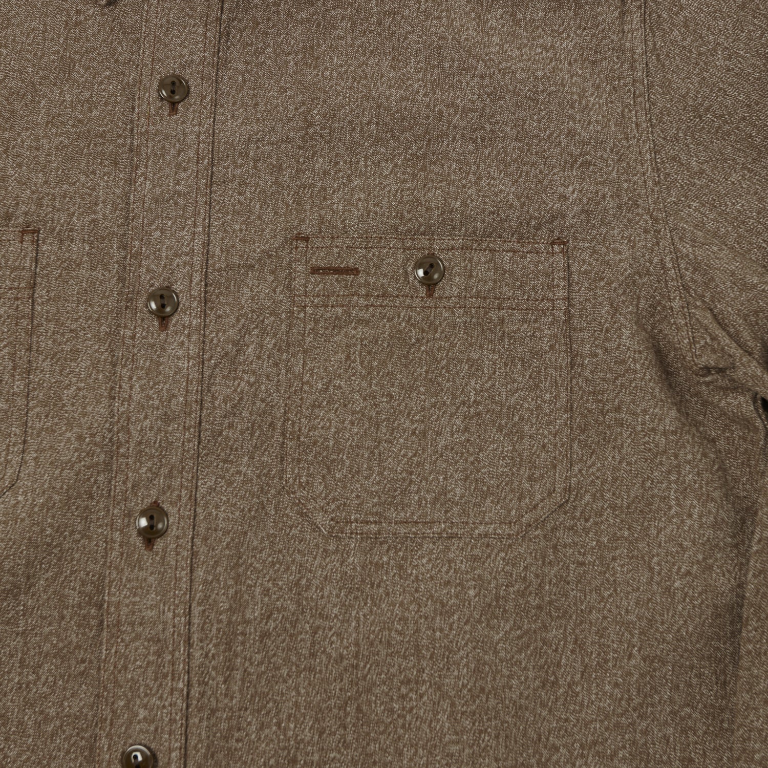 Buzz Rickson's Covert Cloth Work Shirt - Brown