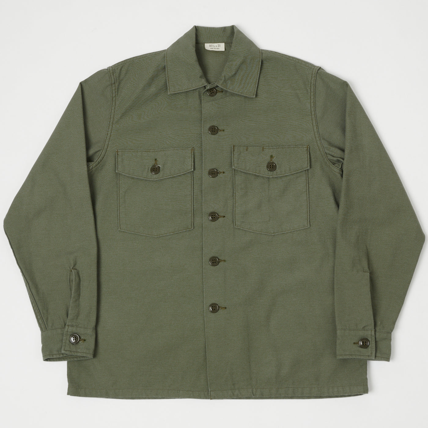 Buzz Rickson's OG-107 Sateen Utility Shirt - Olive