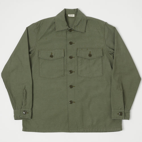 Buzz Rickson's OG-107 Sateen Utility Shirt - Olive
