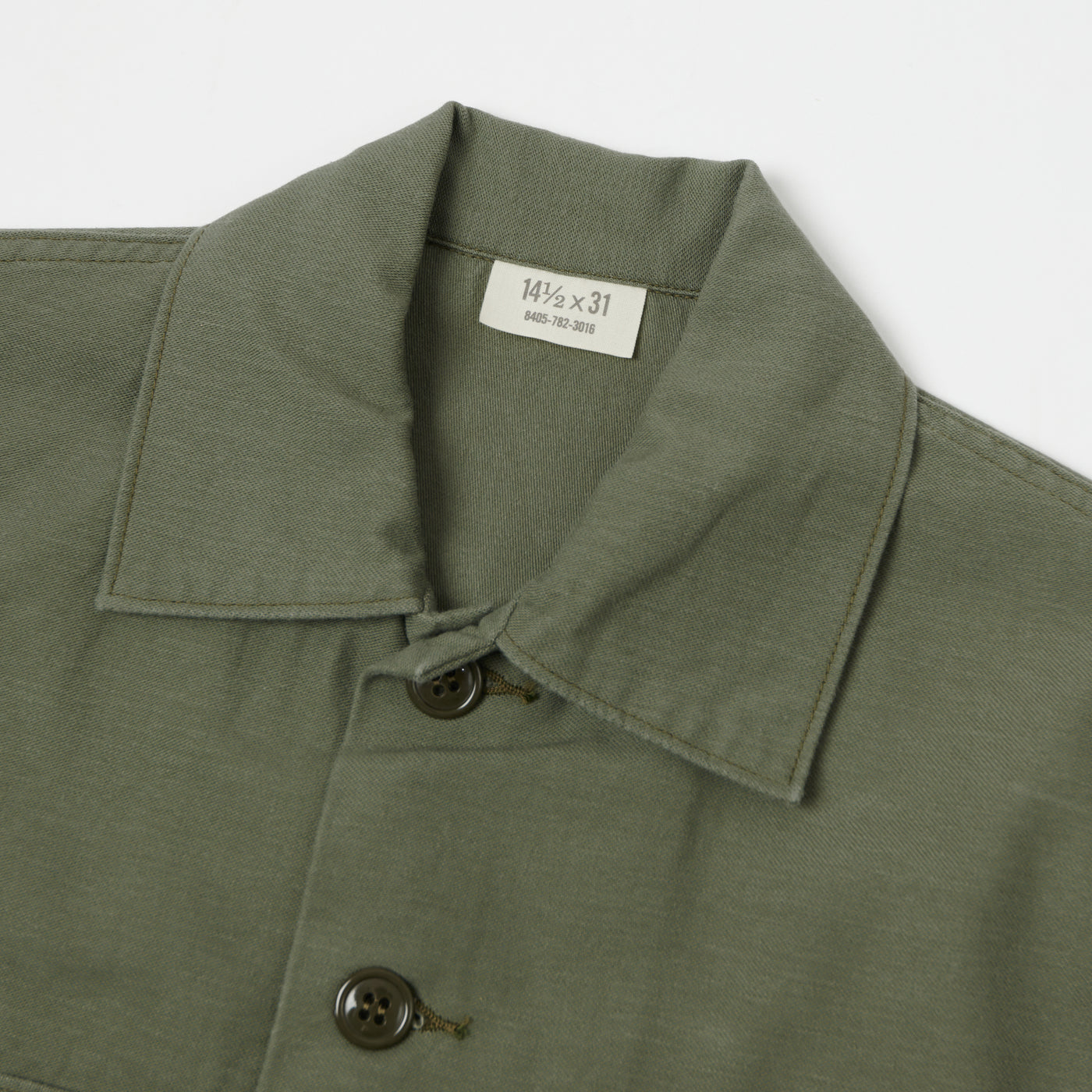 Buzz Rickson's OG-107 Sateen Utility Shirt - Olive
