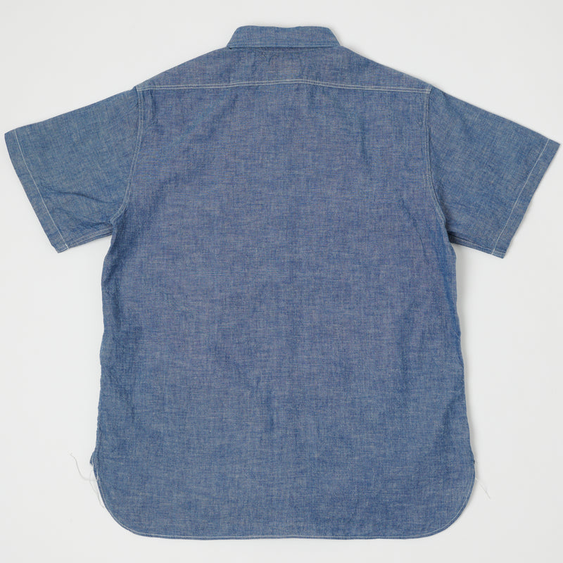 Buzz Rickson's BR35856 S/S Chambray Shirt - Blue