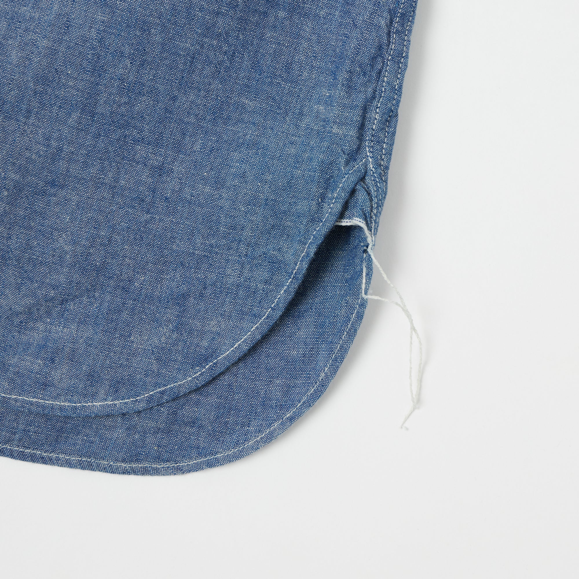 Buzz Rickson's Short Sleeve Chambray Shirt - Blue