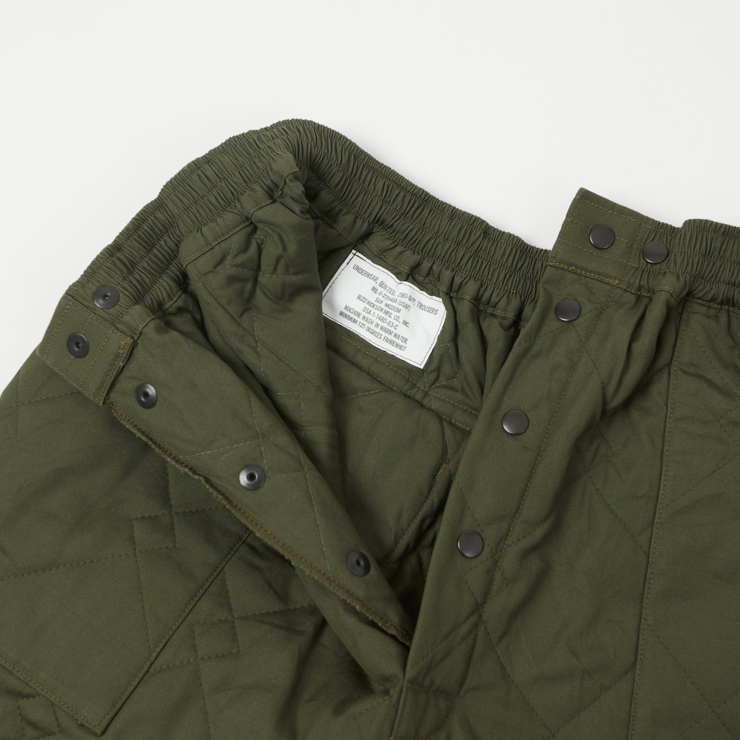 Buzz Rickson's U.S. Army CWU-9P Civilian Model Liner Trouser - Olive
