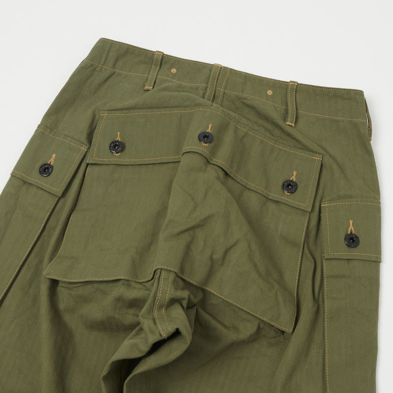 Buzz Rickson's U.S. Marine Corps Herringbone Pants - Olive | SON