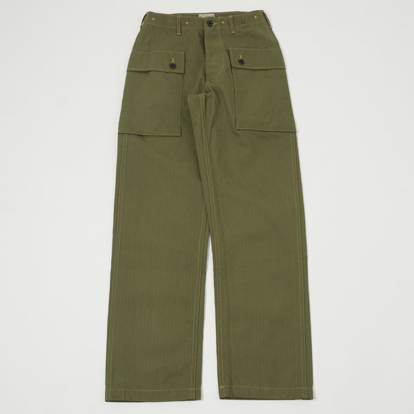 Buzz Rickson's U.S. Marine Corps Herringbone Pants - Olive | SON