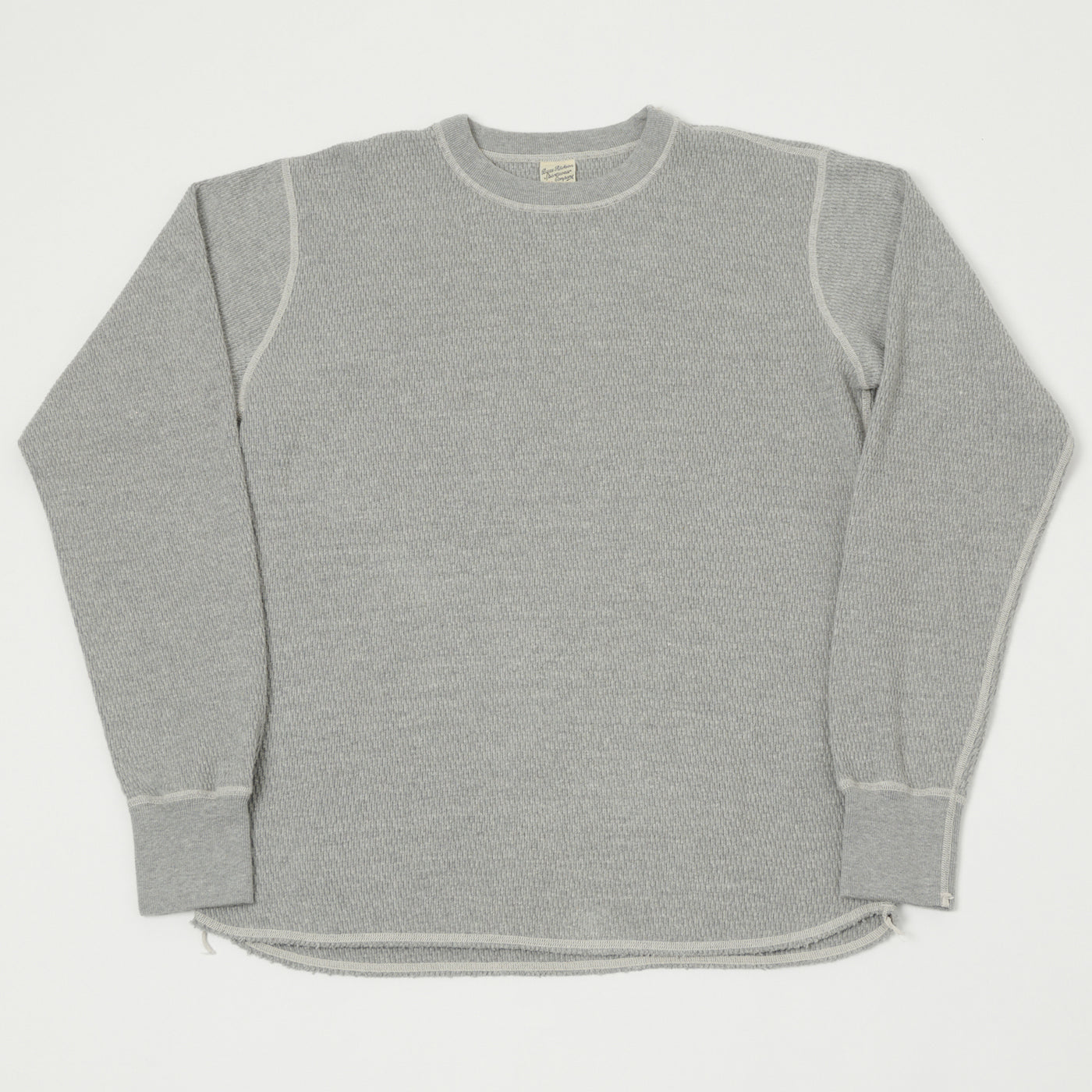 Buzz Rickson's Long Sleeve Thermal T-Shirt - Heather Grey