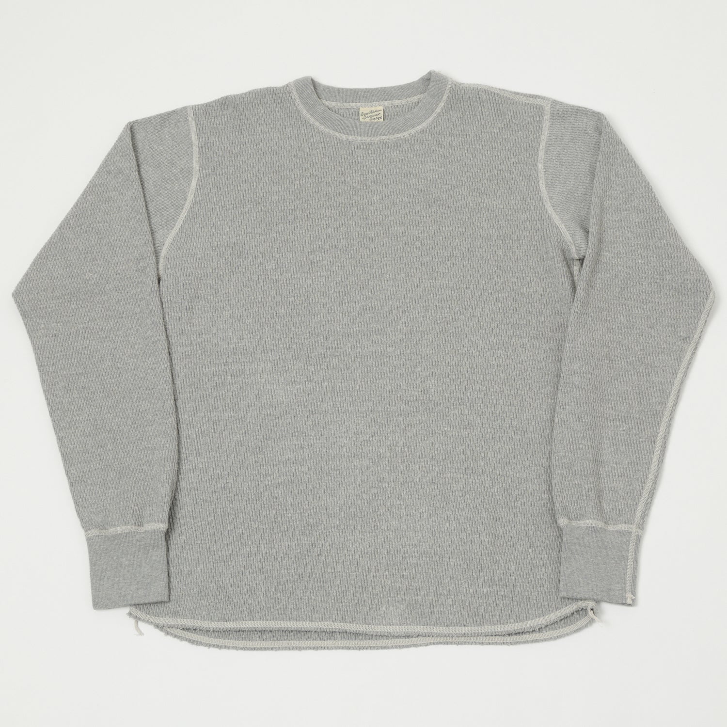 Buzz Rickson's Long Sleeve Thermal T-Shirt - Heather Grey