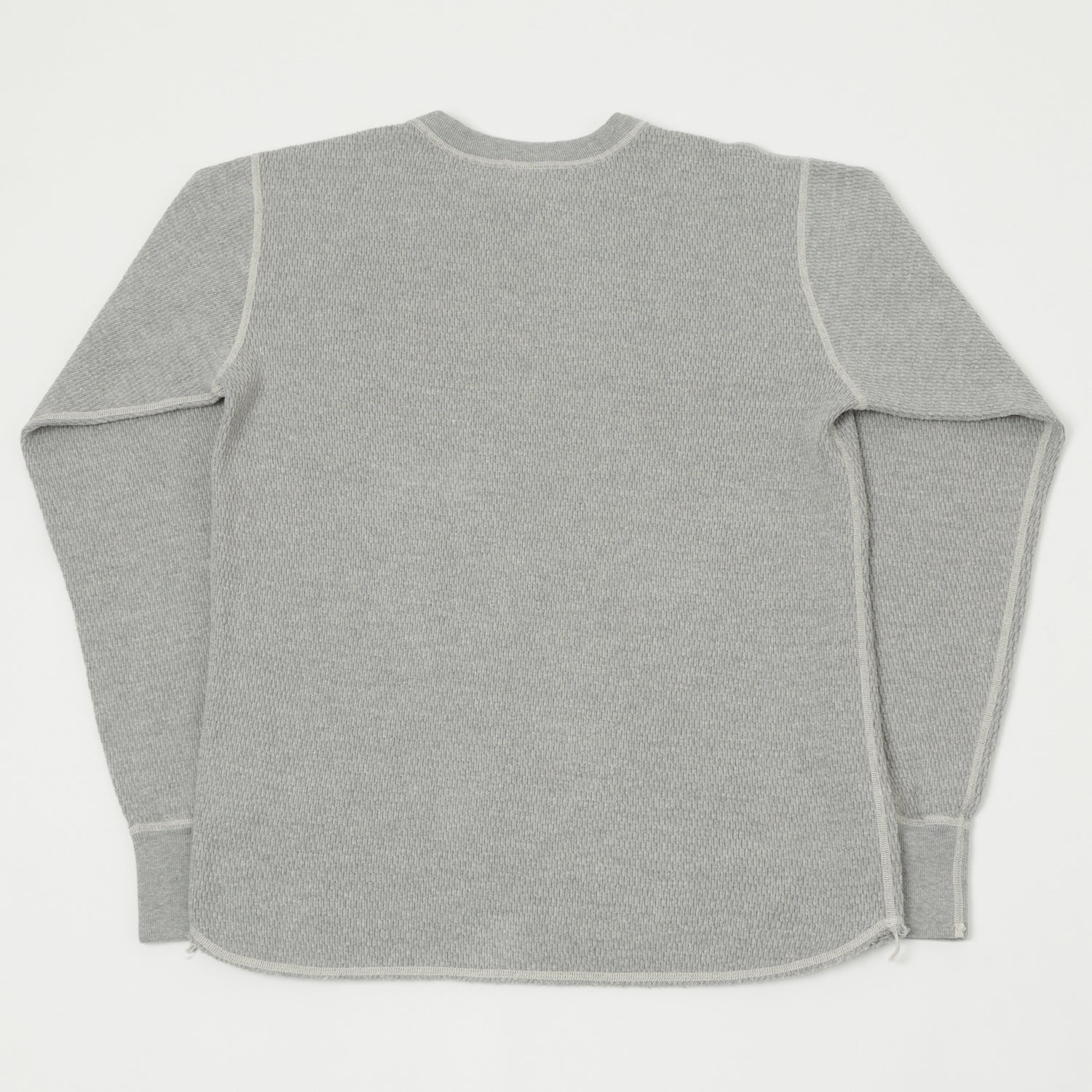 Buzz Rickson's Long Sleeve Thermal T-Shirt - Heather Grey