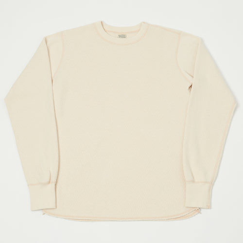 Buzz Rickson's Long Sleeve Thermal T-Shirt - Natural