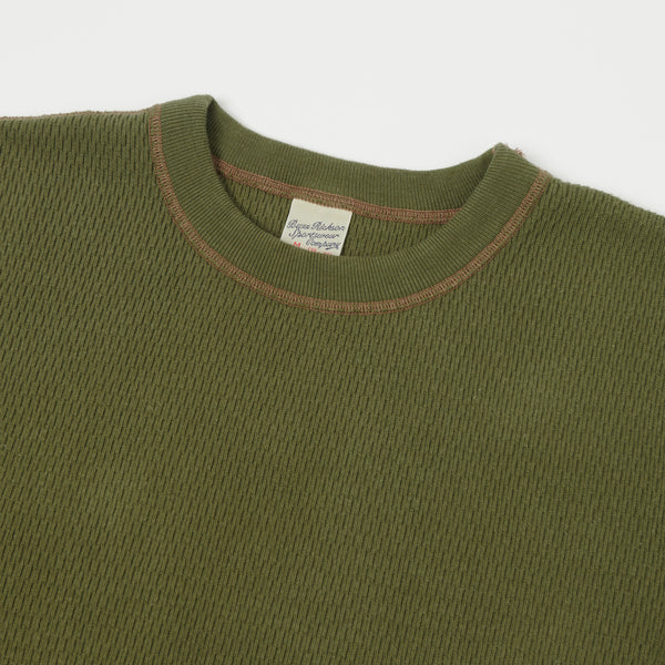 Buzz Rickson's L/S Thermal Tee Shirt - Olive