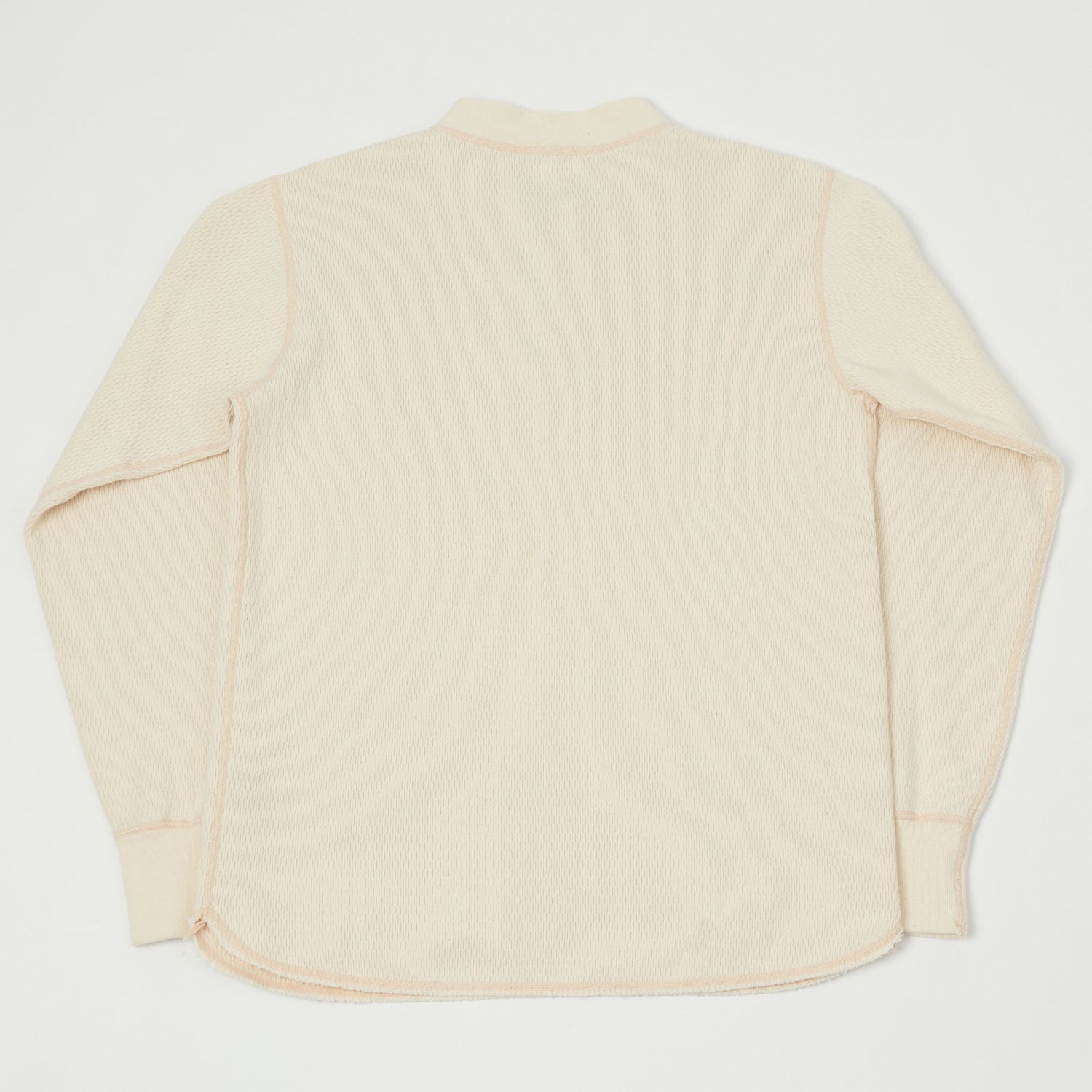 Buzz Rickson's Long Sleeve Thermal Henley - Natural