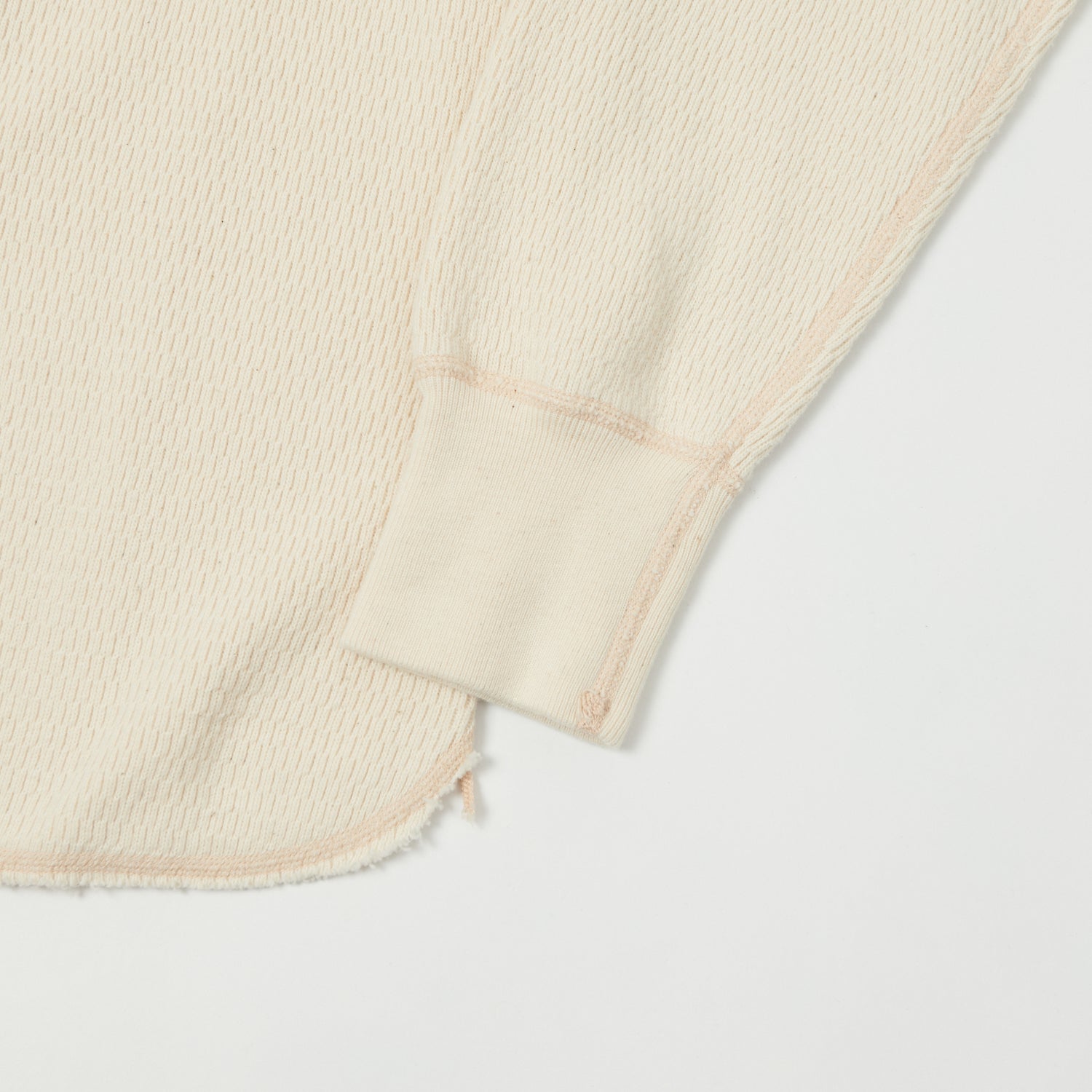 Buzz Rickson's Long Sleeve Thermal Henley - Natural
