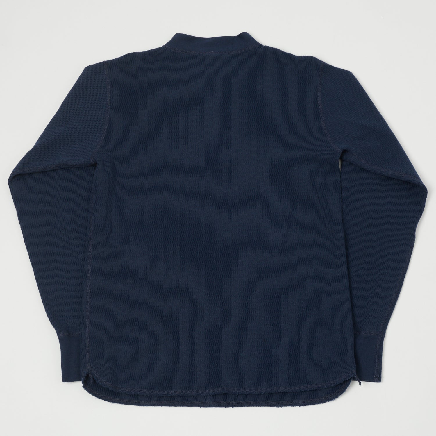 Buzz Rickson's Long Sleeve Thermal Henley - Navy