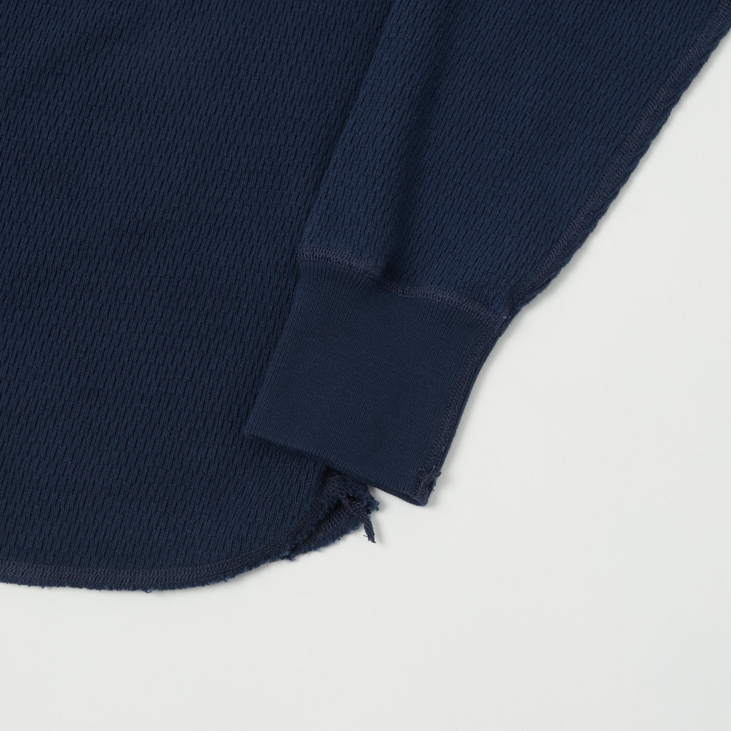 Buzz Rickson's Long Sleeve Thermal Henley - Navy